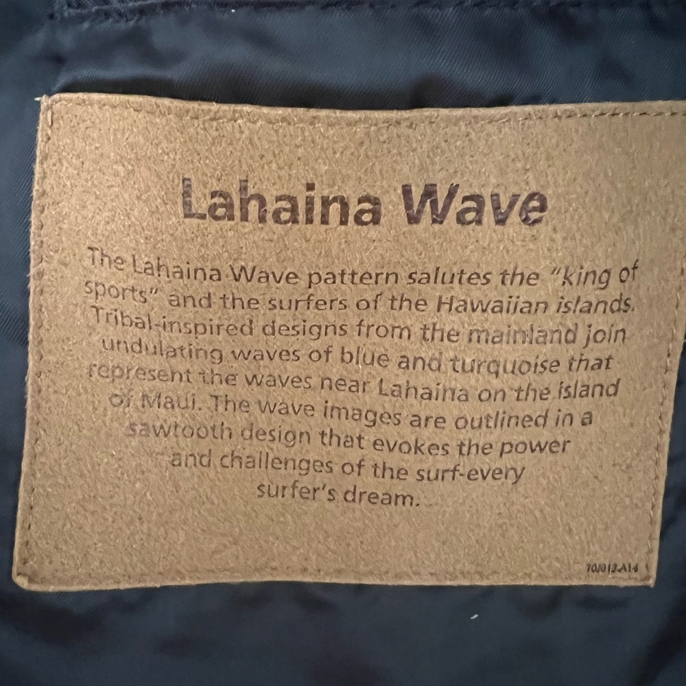 Vintage very rare Surf Pendleton “Lahaina Wave” wool jacket. SZ LARGE - Picture 5 of 10